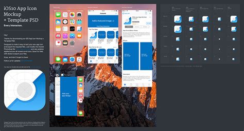 iOS 10/11 App Icon Template PSD/Sketch - Every Interaction