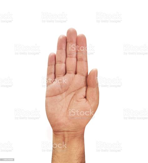 Hand Palm Isolated On White Background Congress Hand Symbol Indian National Congress Stock Photo ...