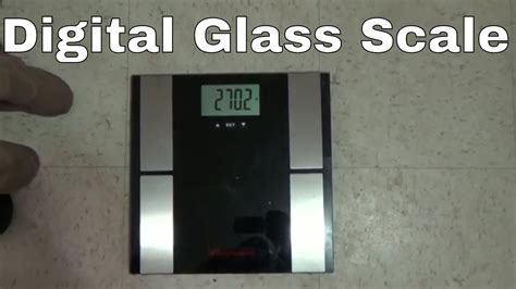 How To Operate The Digital Glass Weight Scale From Walgreens - YouTube