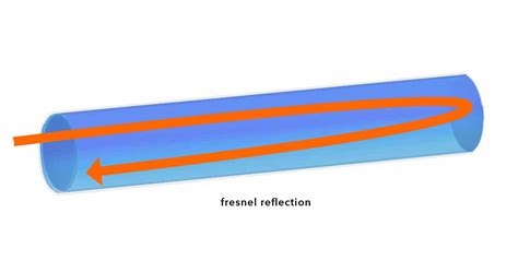 What is Fresnel reflection loss and how is it calculated?