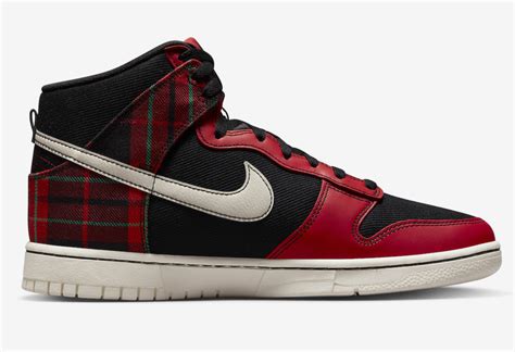 Nike Dunk High Plaid Red Black DV0826-001 Release Date | SBD