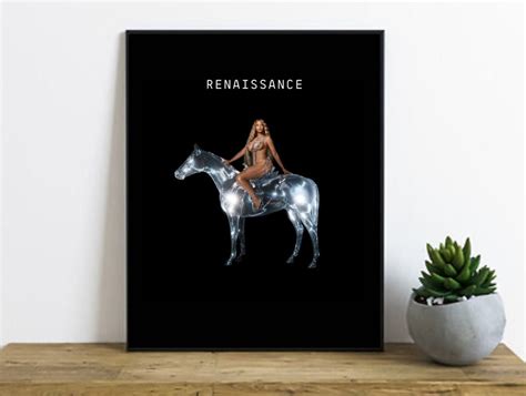 Beyonce Renaissance Album Cover Poster Horse Print Break My - Etsy