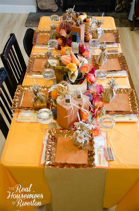 Kid's Thanksgiving Table Decor Housewives Style - Housewives of Riverton