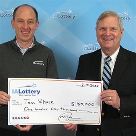 Former Iowa Governor Tom Vilsack Claims $150,000 Powerball Prize ...