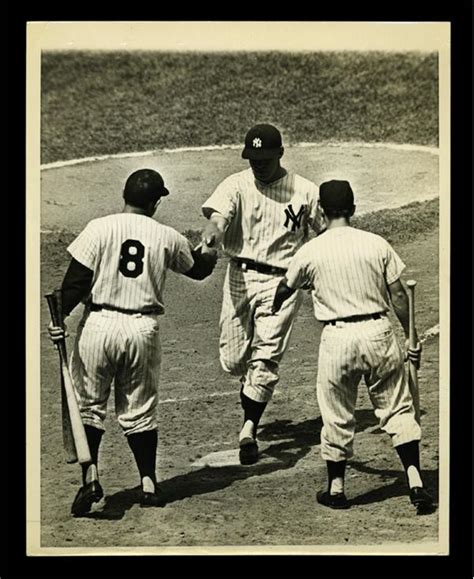 1956 Mickey Mantle World Series Home Run Wire Photo (7”x9”)