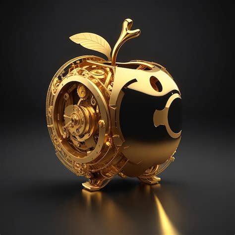 Premium AI Image | Apple logo golden