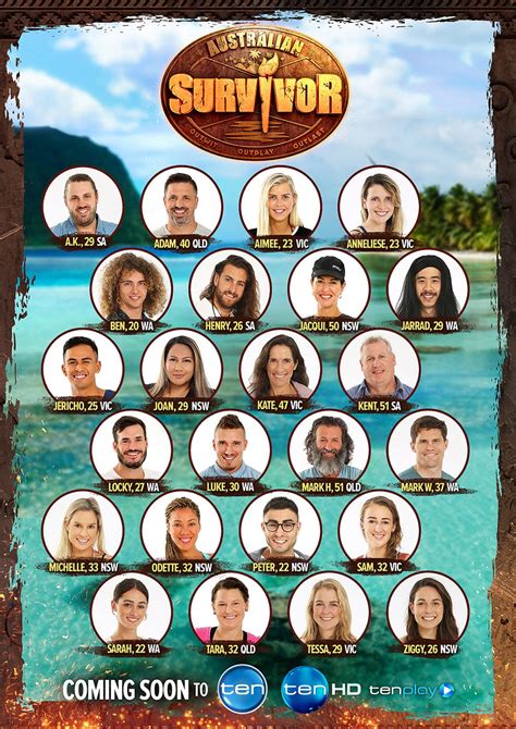 Australian Survivor Season 2 cast poster – Ryno's TV