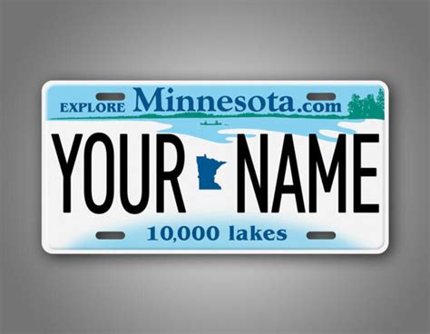 Custom Minnesota Novelty State License Plate MN Replica Personalized Text | eBay