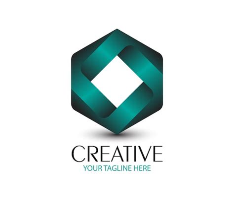 Premium Vector | Creative polygon logo design