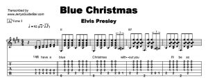 Elvis Presley - Blue Christmas | Guitar Lesson, Tab & Chords | JGB