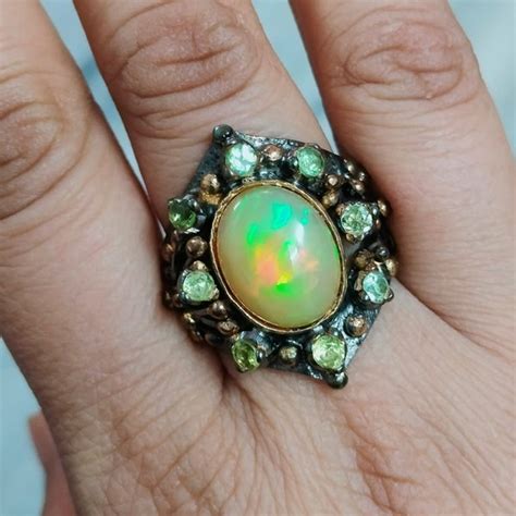 Ethiopian Opal Ring - Etsy