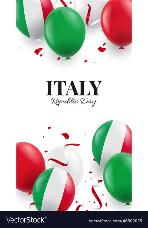 Republic day italy Royalty Free Vector Image - VectorStock