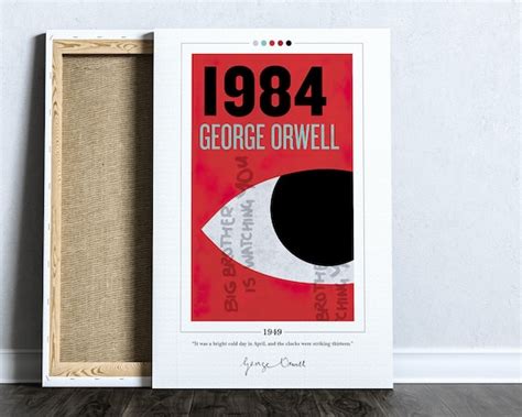 1984 Book Cover Poster George Orwell 1984 Poster 1984 - Etsy