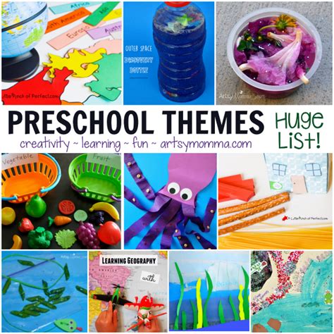 Creative Preschool Learning Themes - Artsy Momma