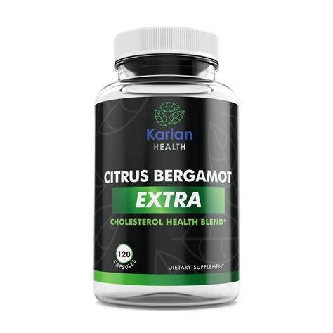 Karian Health Citrus Bergamot 1500mg Extra with Pure Bergamot Extract ...