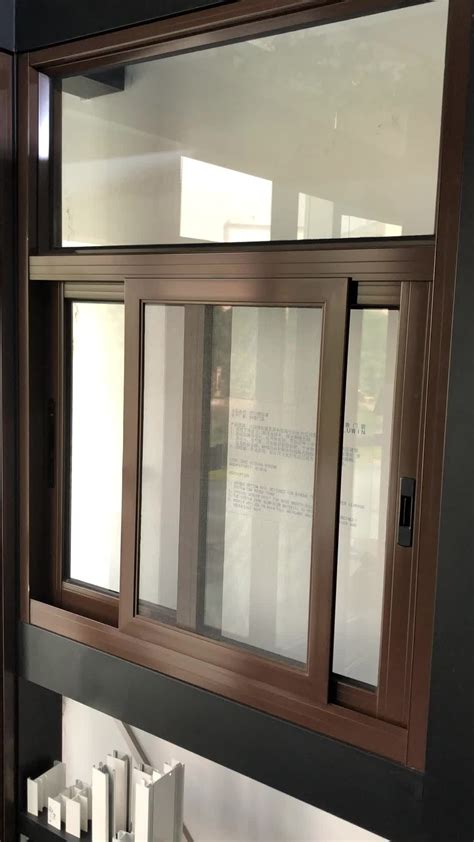 Bronze Color Aluminium Sliding Windows Popular In Africa - Buy Aluminium Brown Color Sliding ...