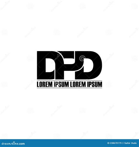 Letter DPD Simple Monogram Logo Icon Design. Stock Vector - Illustration of connection, market ...