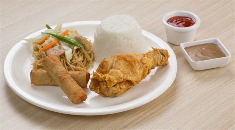 Combo Meal (Chicken, Pancit, Lumpia Shanghai & Rice) - Merzci