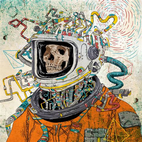 skeleton astronaut digital wallpaper #skull space suit #art #astronaut #surreal #1080P # ...