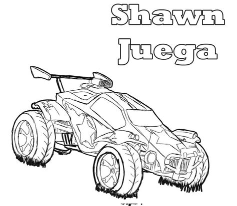 Shawn Juega Rocket League Coloring Page - Free Printable Coloring Pages for Kids