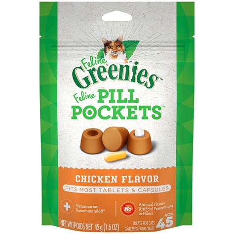 UPC 642863021411 - Greenies Chicken Feline Pill Pockets (1.6 oz.; 45 ...