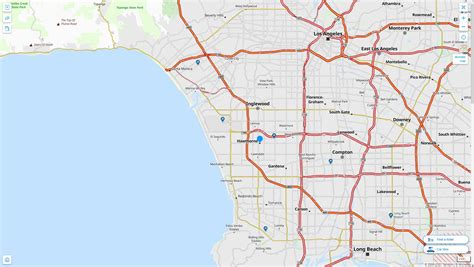 Hawthorne, California Map