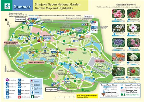 Shinjuku Gyoen National Garden Map | Fasci Garden