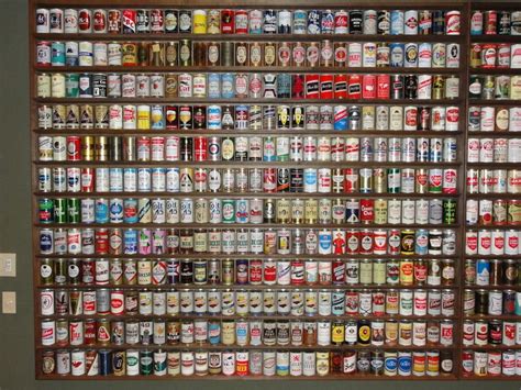 old beer can displays - Google Search | Beer wall, Beer display, Bottle wall