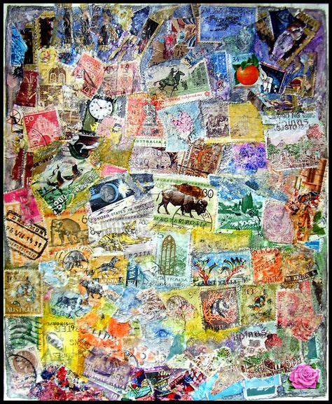 58 Postage Stamp Art & crafts ideas | postage stamp art, stamp, postage ...