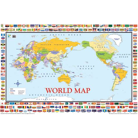 World Map Wall Chart World Map Wall World Map Poster World Map ...