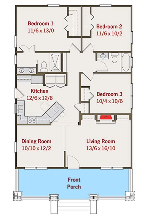 Small Beautiful Bungalow House Design Ideas: Foundation Plan Of Bungalow