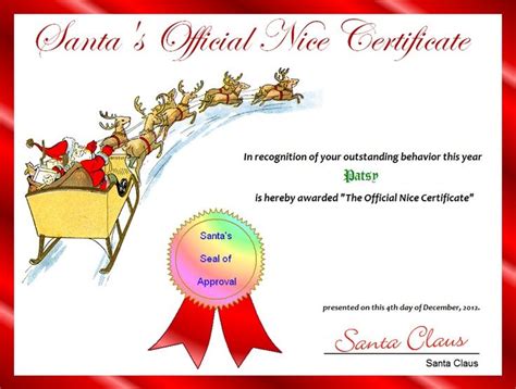 Christmas Ideas/Recipes | Christmas gift certificate, Nice certificate ...