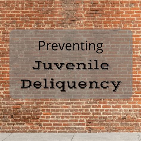 Preventing Juvenile Delinquency - Soapboxie