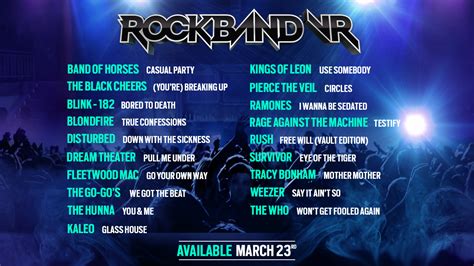 Harmonix Blog: Rock Band VR's Final Setlist and First DLC Reveal