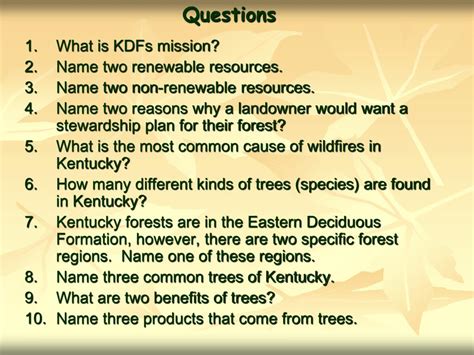 PPT - Kentucky Division of Forestry PowerPoint Presentation, free ...