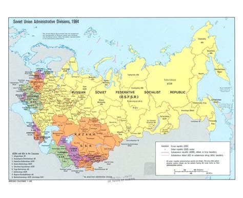 Map Of Ussr 1980