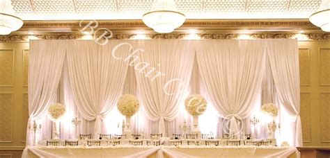 3M(H) * 8M(W) Pure White Wedding Backdrop wedding Stage curtain wedding decoration-in Party ...