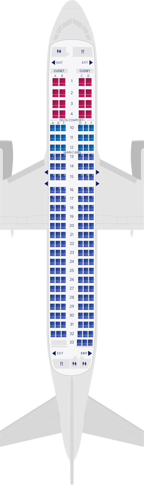 Delta Airlines A320 Interior