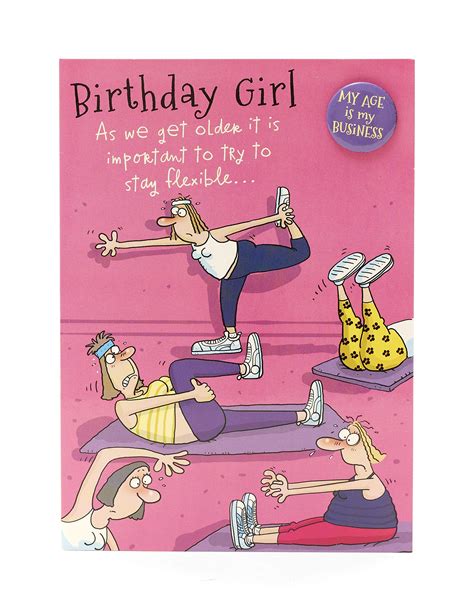 Buy UK Greetings Birthday Card for Her/Friend - Yoga Design, Yellow ...