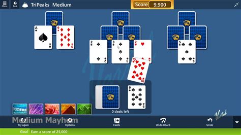 Microsoft Solitaire Collection - TriPeaks [Medium] | July 9th 2020: Earn a Score of 25,000 - YouTube