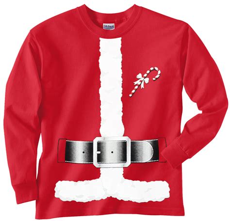 Santa Claus Christmas Costume Men's Long Sleeve T-Shirt – Bewild