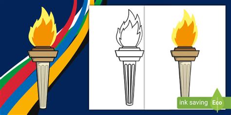 Olympic Torch Cut-Out (teacher made)