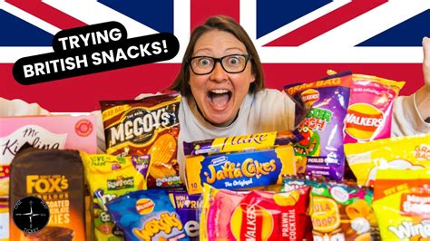 AMERICAN TRIES BRITISH SNACKS (TRYING 21 TOP UK SNACKS!) - YouTube