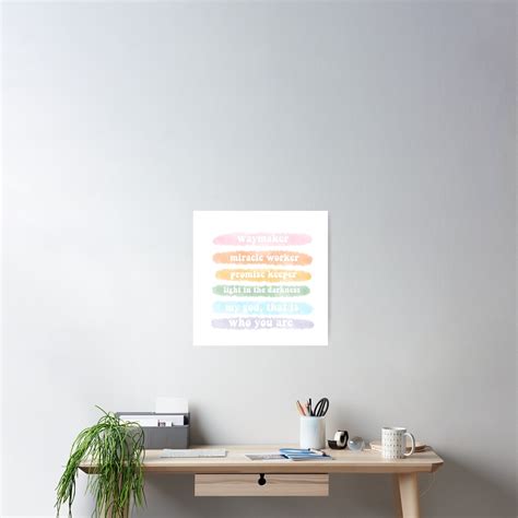 "waymaker lyrics" Poster for Sale by elliebass | Redbubble