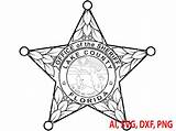 Sheriff Star Coloring Page sketch template