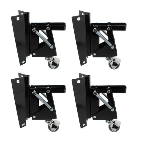 Material Handling Products Heavy Duty Retractable Casters Removable Wheels Set of 4 Adjustable ...