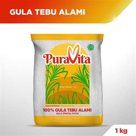 Jual Gula Pasir Tebu PuraVita 1Kg | Shopee Indonesia