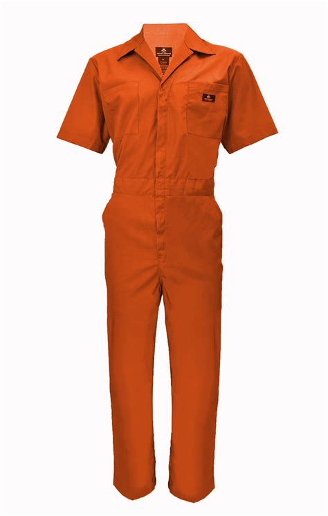 Natural Uniforms Short Sleeve Coverall 399 ( Orange, Large ) - Walmart.com