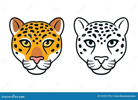 Jaguar Head Drawing Vector Illustration | CartoonDealer.com #197371776