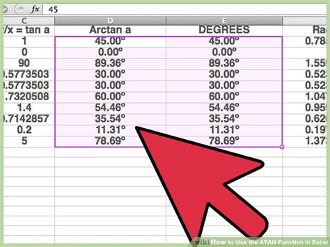 How to Use the ATAN Function in Excel (with Pictures) - wikiHow